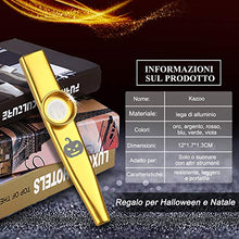 Carica l&#39;immagine nel visualizzatore di Gallery, Anpro 6 Pezzi Kazoo in metallo con sei membrane flauto membrana bocca Kazoo... - Ilgrandebazar