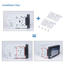 Carica l&#39;immagine nel visualizzatore di Gallery, LSLYA Universale Doppio DIN Mount Kit di Montaggio in Metallo per 2 Dash... - Ilgrandebazar