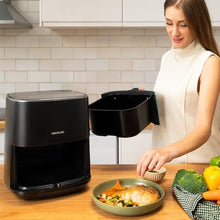 Carica l&#39;immagine nel visualizzatore di Gallery, Cecotec Friggitrice ad Aria Senza Olio Cecofry Fantastik Inox 5500 da 5,5 L. 1500W, Tecnologia PerfectCook, 9 modalità di cottura, Touch, Regolabile 80-200°C, Cottura fino a 60 minuti, Accessori