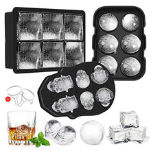 Carica l'immagine nel visualizzatore di Gallery, Aitsite 3Pcs Stampo Ghiaccio Cubetti in Silicone Tipo Piazza, Forma...