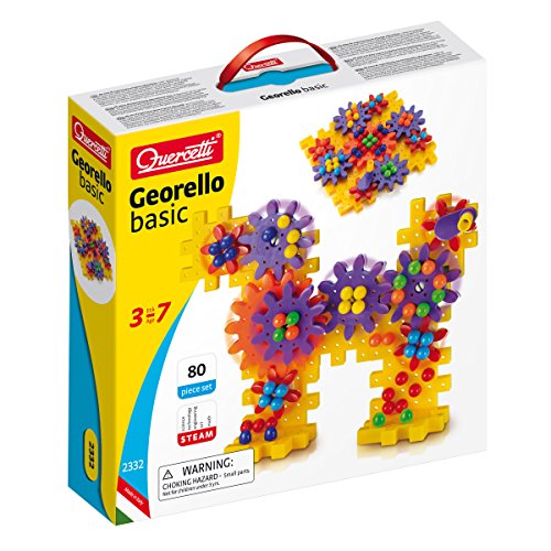 Quercetti- Georello Basic Mechanics Gioco di Costruzione, Multicolore - Ilgrandebazar