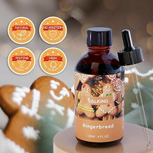Carica l'immagine nel visualizzatore di Gallery, Pan di zenzero Olio Essenziale 120ml, SALKING Inverno Naturale Olio Essenziale per Diffusori Ultrasuoni, Naturali Oli Essenziali per Aromaterapia e Massaggi, Regali per le donne, Halloween, Natale