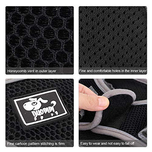 HALOVIE Pettorina per Gatto Cane con Guinzaglio da 1.5M Gilet XL, nero