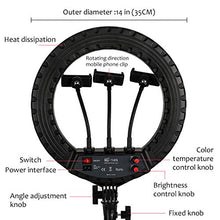 Carica l&#39;immagine nel visualizzatore di Gallery, Pahajim Ring Light Led Luce Anello Kit ad Aggiornato-14 pollici