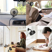 Carica l&#39;immagine nel visualizzatore di Gallery, DIKI Ventilatore Auto, USB Ventola per Auto A 3 velocità Ventola...