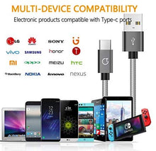 Carica l&#39;immagine nel visualizzatore di Gallery, Gritin Cavo USB C [3 Pezzi: 1m, 1.5m, 2m] Nylon 1m+1.5m+2m, Grigio - Ilgrandebazar