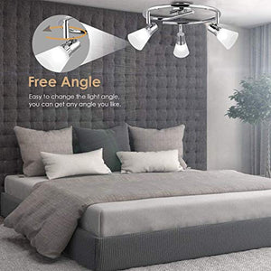 Albrillo Faretti LED da Soffitto Orientabili - 3 Lampadine G9 5 3 faretti