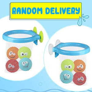 Bagno Giocattolo Galleggiante Organizer Giochi Canestro da Basket con 4... - Ilgrandebazar
