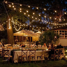Carica l'immagine nel visualizzatore di Gallery, litogo Catena Luminosa Esterno, 35.5M Luci da Esterno Giardino, 50+2 G40 LED Plastica Lampadine 2700K, Impermeabile Luci da Giardino Stringa Lampadina per Esterni Decorative Festa Matrimonio Gazebo