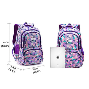 Zaino per ragazze,Zaino le scuole bambini Viola