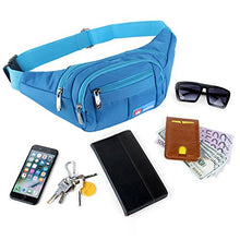 Carica l'immagine nel visualizzatore di Gallery, AirZyx Marsupio Sportivo Running Outdoor Escursioni Cintura Corsa da Uomo Blu