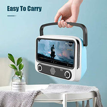 Carica l'immagine nel visualizzatore di Gallery, Altoparlante Bluetooth Portatile Retrò - Cassa Senza Fili con Radio FM e blu