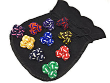 Carica l&#39;immagine nel visualizzatore di Gallery, Gentleman: 10 pregiato multicolore paia di seta nodo - silk knot cufflinks