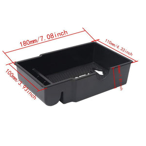 Vano portaoggetti secondario da bracciolo per auto, colore nero e box Storage - Ilgrandebazar