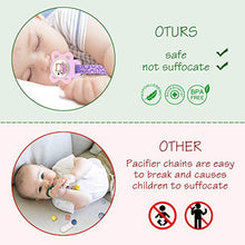 Carica l&#39;immagine nel visualizzatore di Gallery, Clip per Ciuccio e Silicone Pulsante Anello, Gnews 5 pc Catena...