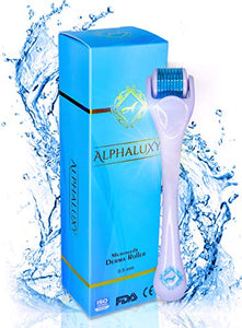 ALPHALUXY Dermaroller 0.5 mm - Microneedling Kit per Cicatrici Acne, Aumento... - Ilgrandebazar