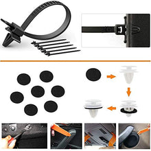 Carica l&#39;immagine nel visualizzatore di Gallery, Rivetti in Plastica per Auto, Bst4Udirect 446PCS Clip In Nylon Nero...