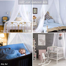 Carica l&#39;immagine nel visualizzatore di Gallery, QXMCOV Zanzariera Letto con Sospensione Installa Kit e Borsa Portatile,...