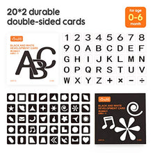 Carica l&#39;immagine nel visualizzatore di Gallery, TUMAMA Bambino Alfabeto Flashcards Toys,Gioco di Carte educativo Black White... - Ilgrandebazar