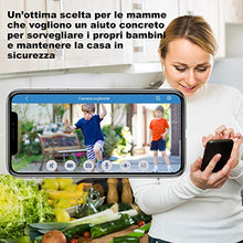 Carica l&#39;immagine nel visualizzatore di Gallery, Telecamera di Sorveglianza 1080P WiFi Esterno, COOAU Videocamere...