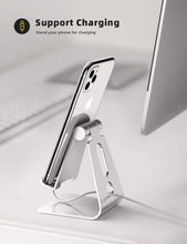 Carica l&#39;immagine nel visualizzatore di Gallery, Lamicall Supporto Telefono Regolabile, Dock Telefono - Universale Supporto Dock per Phone 11 PRO, XS Max, XS, X, XR, 8, 7, 6 Plus, Samsung S10 S9 S8 S7, Huawei, Scrivania, Altri Smartphone - Argento