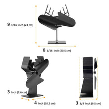Carica l&#39;immagine nel visualizzatore di Gallery, Galafire - Ventilatore per stufa a legna con 2 lame, grande flusso d&#39;aria,... - Ilgrandebazar