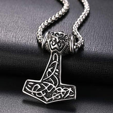 Carica l&#39;immagine nel visualizzatore di Gallery, Oidea Collana Catena con Pendente Ciondolo Martello di Thor in Argento - Ilgrandebazar