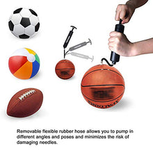 Carica l&#39;immagine nel visualizzatore di Gallery, Mingru, Pompa di gonfiaggio per palloni da basket, 20 cm, 1 PACK - BLACK