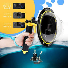 Carica l&#39;immagine nel visualizzatore di Gallery, AFAITH Gopro Dome Port, Custodia impermeabile 6 Per GoPro oHero 5/6/7 Black