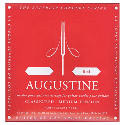 Augustine Classic, Corda rossa singola per chitarra classica, Red D4 - Ilgrandebazar