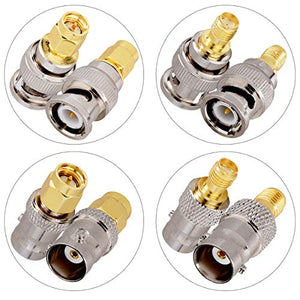 kwmobile Set Connettori SMA a BNC - 4x Adattatori maschio femmina da...