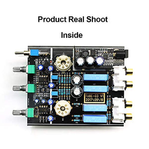 docooler FX-Audio Mini HiFi Audio Preamplificatore 6K4 TUBE-03, Nero