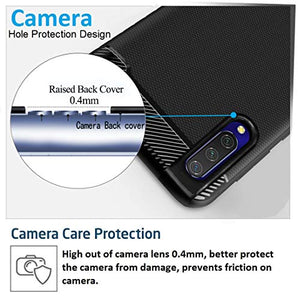 Ferilinso Cover per Xiaomi Mi 9 Lite, Custodia Protettiva Antiurto Nero