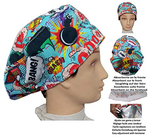 Cappello di sala operatoria BOOM, per capelli lunghi, chirurgia, dentista,... - Ilgrandebazar