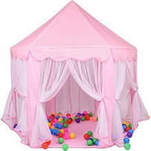 Carica l&#39;immagine nel visualizzatore di Gallery, UniqueVC Castello della Principessa Play Tent con Il LED - 135 cm(Diametro)... - Ilgrandebazar