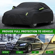 Carica l'immagine nel visualizzatore di Gallery, NEVERLAND 420D Telo Copriautoda Da Esterno Impermeabile Per Auto, Copertura Invernale Anti UV, Pioggia E Neve Per SUV, Nera L 485x190x180CM