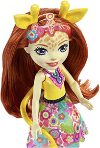 Enchantimals- Gillian la Giraffa, Bambola e Cucciolo Cavalcabile, FKY74 - Ilgrandebazar