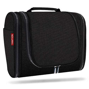 Beauty Case da Viaggio,YAMTION Multifunzionale Toilette Borsa con Gancio Nero - Ilgrandebazar