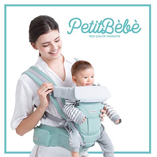 Marsupio Neonati PetitBèbè | Porta Bambino Ergonomico 4 in 1 |... - Ilgrandebazar