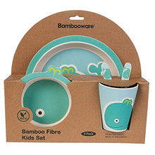 Carica l&#39;immagine nel visualizzatore di Gallery, BIOZOYG Set da Cucina in bambù per Bambini 5 Pezzi Motivo: Balena I