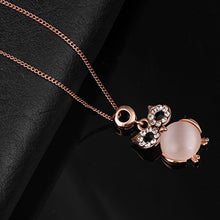 Carica l'immagine nel visualizzatore di Gallery, ATEIELLI®"Gufo Fortunato" Collana da Donna con Pendente in Opale e Cristalli... - Ilgrandebazar