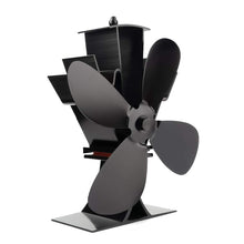 Carica l&#39;immagine nel visualizzatore di Gallery, Locisne Funzionamento silenzioso Mini 4 pale Termocamino Camino Ventilatore... - Ilgrandebazar