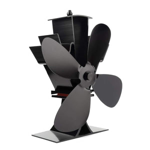 Locisne Funzionamento silenzioso Mini 4 pale Termocamino Camino Ventilatore... - Ilgrandebazar