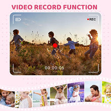 Carica l'immagine nel visualizzatore di Gallery, ASTGMI Macchina Fotografica Bambini, 12MP Mini Ricaricabile Fotocamera Digitale Bambina Videocamera Regalo per Ragazze Ragazzi 3-10 Anni, con Scheda 32 GB, Regali Giocattolo di Natale &amp; Compleanno