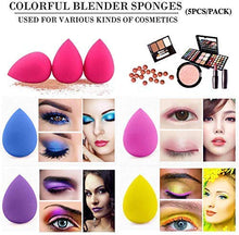 Carica l&#39;immagine nel visualizzatore di Gallery, BEAKEY 5 pz Set di trucco spugna Blender beauty, fondotinta multicolore - Ilgrandebazar