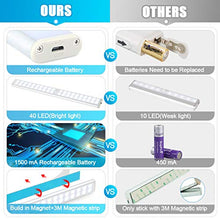 Carica l&#39;immagine nel visualizzatore di Gallery, Luce Armadio 40 LED, 4 Modalità, USB Ricaricabile, Wireless Notturna... - Ilgrandebazar
