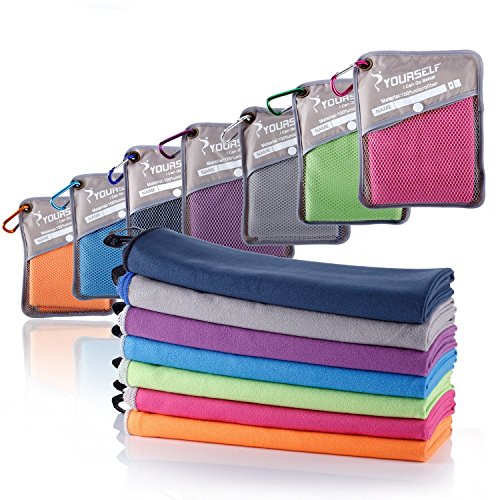 Syourself microfibra sport e viaggi towel- XL: 183cm x 81cm, 1 Pack, Hot Pink