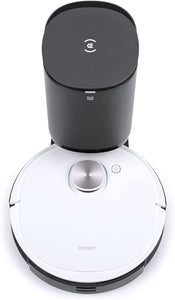 ECOVACS DEEBOT OZMO T8+ Aspirapolvere Robot con Funzione Mopping e Stazione di Aspirazione Automatica, Navigazione 3D Intelligente, Rilevamento degli Ostacoli, Controllo Google Home, Alexa e App T8+ (con stazione di autosvuotamento)