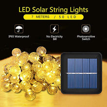 Carica l'immagine nel visualizzatore di Gallery, ZWOOS Catena Luminosa Solare, 7m 50 LED Luci Solari Esterno con Bianco Caldo