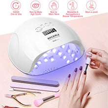 Carica l&#39;immagine nel visualizzatore di Gallery, Nailgirls Lampade UV Per Unghie, 150W Portatile Asciuga Smalto Fornetto per Manicure/Pedicure,Sensore Di Avvio Automatico LED UV,4 Modalità Timer,Display LCD